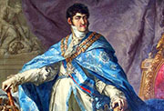 Retrato de Fernando VII por Vicente López Portaña (Palacio de Cervelló de Valencia).