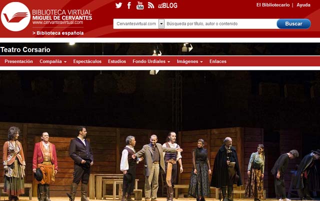 Teatro Corsario en la Biblioteca Virtual Miguel de Cervantes