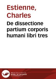 De dissectione partium corporis humani libri tres