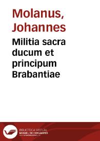 Militia sacra ducum et principum Brabantiae