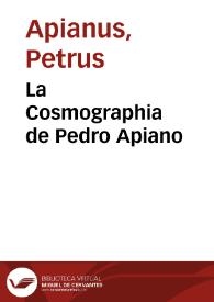 La Cosmographia de Pedro Apiano