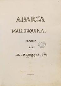 Adarga mallorquina / escrita por el D.D.J. Barberi, presbítero