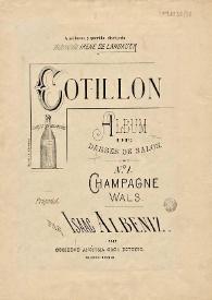 Cotillon : album de danses de salon / par  Isaac Albéniz | Biblioteca Virtual Miguel de Cervantes