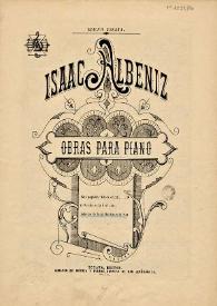 Obras para piano / Isaac Albéniz | Biblioteca Virtual Miguel de Cervantes