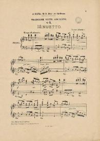 3me suite ancienne. No. 1. Minuetto / [Isaac Albeniz] | Biblioteca Virtual Miguel de Cervantes