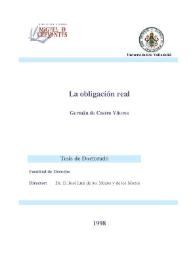 La obligación real / Germán de Castro Vítores | Biblioteca Virtual Miguel de Cervantes