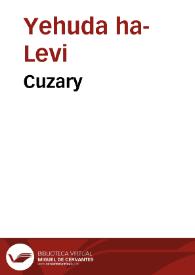 Cuzary / Yehuda ha-Levi; [traducido por] Jacob Abendana | Biblioteca Virtual Miguel de Cervantes