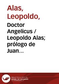 Doctor Angelicus / Leopoldo Alas; prólogo de Juan Antonio Cabezas | Biblioteca Virtual Miguel de Cervantes