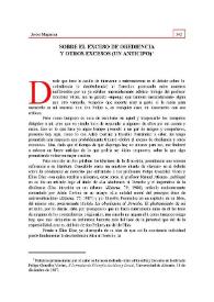 Sobre el exceso de obediencia y otros excesos (anticipo) | Biblioteca Virtual Miguel de Cervantes