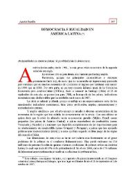 Democracia e igualdad en América Latina | Biblioteca Virtual Miguel de Cervantes