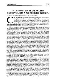 La razón en el Derecho. Comentario a Norberto Bobbio / Enrico Pattaro | Biblioteca Virtual Miguel de Cervantes