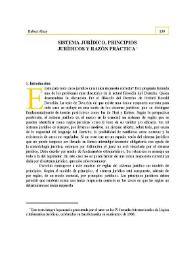 Sistema jurídico, principios jurídicos y razón práctica | Biblioteca Virtual Miguel de Cervantes