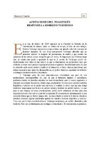Acotaciones del trampolín : respuesta a Roberto Vernengo | Biblioteca Virtual Miguel de Cervantes