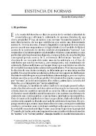 Existencias de normas / Ricardo Alberto Caracciolo | Biblioteca Virtual Miguel de Cervantes