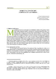Sobre una concepción compleja de las normas | Biblioteca Virtual Miguel de Cervantes
