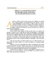 Réplica a «Los presupuestos ontológicos del Derecho» de Daniel González Lagier | Biblioteca Virtual Miguel de Cervantes