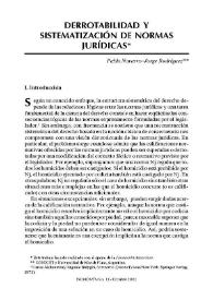 Derrotabilidad y sistematización de normas jurídicas / Pablo Navarro;  Jorge Rodríguez | Biblioteca Virtual Miguel de Cervantes