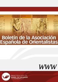 Boletín de la Asociación Española de Orientalistas | Biblioteca Virtual Miguel de Cervantes