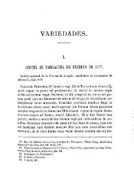 Cortes de Tarragona en febrero de 1177 / Bienvenido Oliver y Esteller | Biblioteca Virtual Miguel de Cervantes