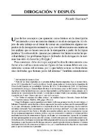 Derogación y después / Ricardo Guarinoni | Biblioteca Virtual Miguel de Cervantes