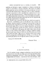 El Archivo Valentino / Manuel Danvila | Biblioteca Virtual Miguel de Cervantes