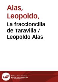 La fraccioncilla de Taravilla / Leopoldo Alas | Biblioteca Virtual Miguel de Cervantes