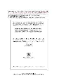 Museo Arqueológico de Barcelona [Memoria 1950] / Martín Almagro Basch | Biblioteca Virtual Miguel de Cervantes