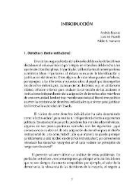 Discusiones: Derechos y Justicia Constitucional, núm. 1 (2000). Introducción / Andrés Bouzat, Luis M. Esandi, Pablo E. Navarro | Biblioteca Virtual Miguel de Cervantes