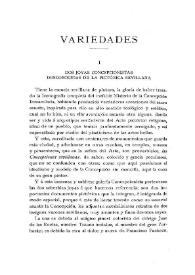 Dos joyas concepcionistas desconocidas de la pictórica sevillana / Manuel Serrano y Ortega | Biblioteca Virtual Miguel de Cervantes