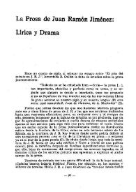 La prosa de Juan Ramón Jiménez : lírica y drama / Víctor García de la Concha | Biblioteca Virtual Miguel de Cervantes