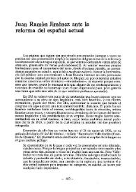 Juan Ramón Jiménez ante la reforma del español actual / Francisco Marcos Marín | Biblioteca Virtual Miguel de Cervantes