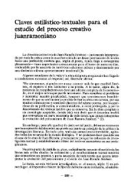 Claves estilístico-textuales para el estudio del proceso creativo juanramoniano / Manuel Ángel Vázquez Medel | Biblioteca Virtual Miguel de Cervantes