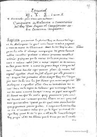 Conquista de Valencia o Comentarios del Rey Don Jaime el Conquistador sobre la misma conquista [Ms. III. Y. 5] (h. 108-135v) | Biblioteca Virtual Miguel de Cervantes