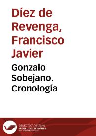 Gonzalo Sobejano. Cronología / Francisco Javier Díez de Revenga | Biblioteca Virtual Miguel de Cervantes