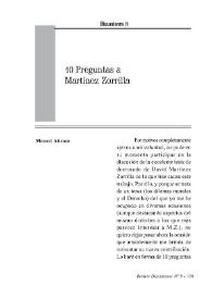 10 Preguntas a Martínez Zorrilla / Manuel Atienza | Biblioteca Virtual Miguel de Cervantes