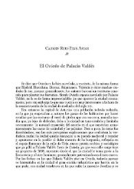 El Oviedo de Palacio Valdés / Carmen Ruiz-Tilve Arias | Biblioteca Virtual Miguel de Cervantes