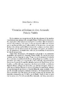 Vivencias avilesinas de don Armando Palacio Valdés / Justo Ureña y Hevia | Biblioteca Virtual Miguel de Cervantes