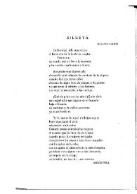 Silueta / Emilio Pola | Biblioteca Virtual Miguel de Cervantes