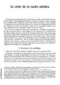 La crisis de la razón médica / José Alberto Mainetti | Biblioteca Virtual Miguel de Cervantes