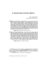 El desafío del católico liberal | Biblioteca Virtual Miguel de Cervantes