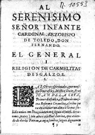Obras del Venerable i Mistico Dotor F. Joan de la Cruz... | Biblioteca Virtual Miguel de Cervantes
