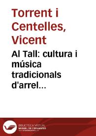 Al Tall: cultura i música tradicionals d'arrel mediterrània. Presentació | Biblioteca Virtual Miguel de Cervantes