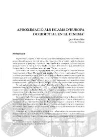Aproximació als islams d’Europa occidental en el cinema / José Costa Mas | Biblioteca Virtual Miguel de Cervantes