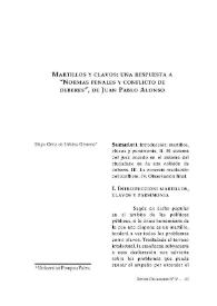 Martillos y clavos : una respuesta a "Normas penales y conflicto de deberes" / Íñigo Ortiz de Urbina Gimeno | Biblioteca Virtual Miguel de Cervantes