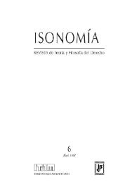 Isonomía : Revista de Teoría y Filosofía del Derecho. Núm. 6, abril 1997