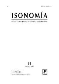 Isonomía : Revista de Teoría y Filosofía del Derecho. Núm. 13, octubre 2000 | Biblioteca Virtual Miguel de Cervantes
