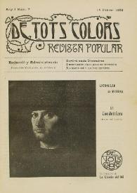De tots colors : revista popular. Any I núm. 7 (14 febrer 1908) | Biblioteca Virtual Miguel de Cervantes