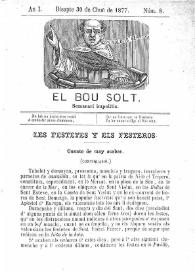 El Bou Solt : semanari impolític. Añ I, núm. 8 (Disapte 30 de Chuñ de 1877) [sic]