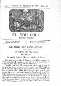 El Bou Solt : semanari impolític. Añ I, núm. 26 (Disapte 3 d'Novembre de 1877) [sic] | Biblioteca Virtual Miguel de Cervantes