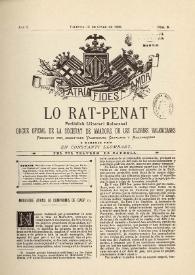 Lo Rat-Penat : Periódich Lliterari Quincenal. Any I, núm. 3 (15 de giner de 1885)